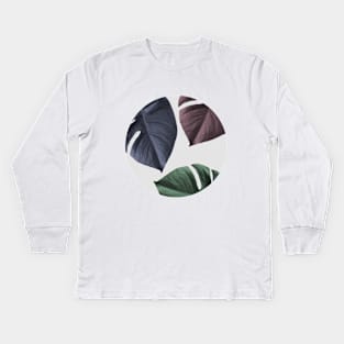 Monstera 02 Kids Long Sleeve T-Shirt